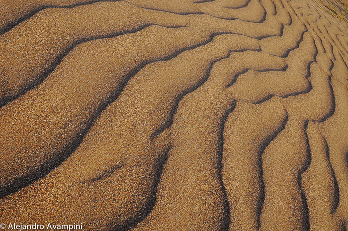 Sand der Halbinsel Valdes Dünen