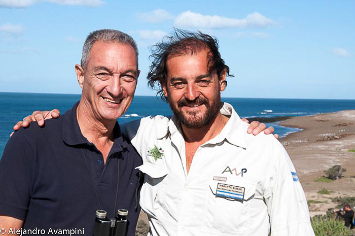 Juan Carlos Lopez y Roberto Bubas in Punta Norte