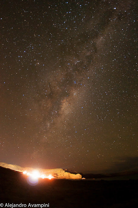 Milchstraßennacht in Puerto Piramides