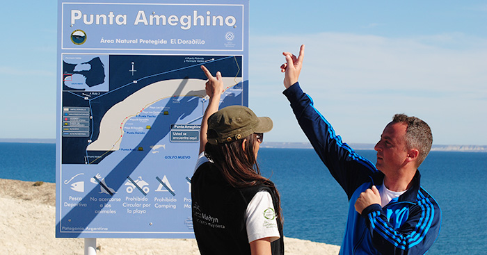 Directora de conservación en el Doradillo - Puerto Madryn 